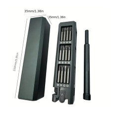 44 in 1 Precision Screwdriver Set - Magnetic Torx Bit Kit with Carbon Steel Heads, Detachable Handle, for Mini Toolbox - Ideal for Household, for Smart Devices, Computer & Mobile Phone Repair
